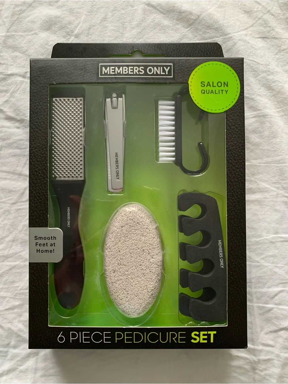 MEMBERS ONLY (6) Six Piece Salon Quality Pedicure Set